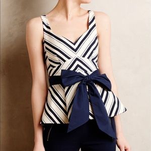 Anthropologie Maeve peplum top